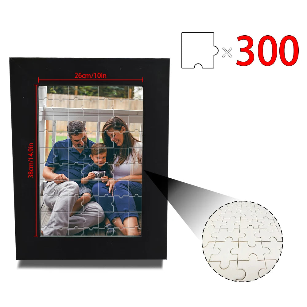 1 pc Custom Puzzle,with Frame or Only puzzles,Upload Your Image for Unique Home Wall Art,Wedding Anniversary Puzzle Gift