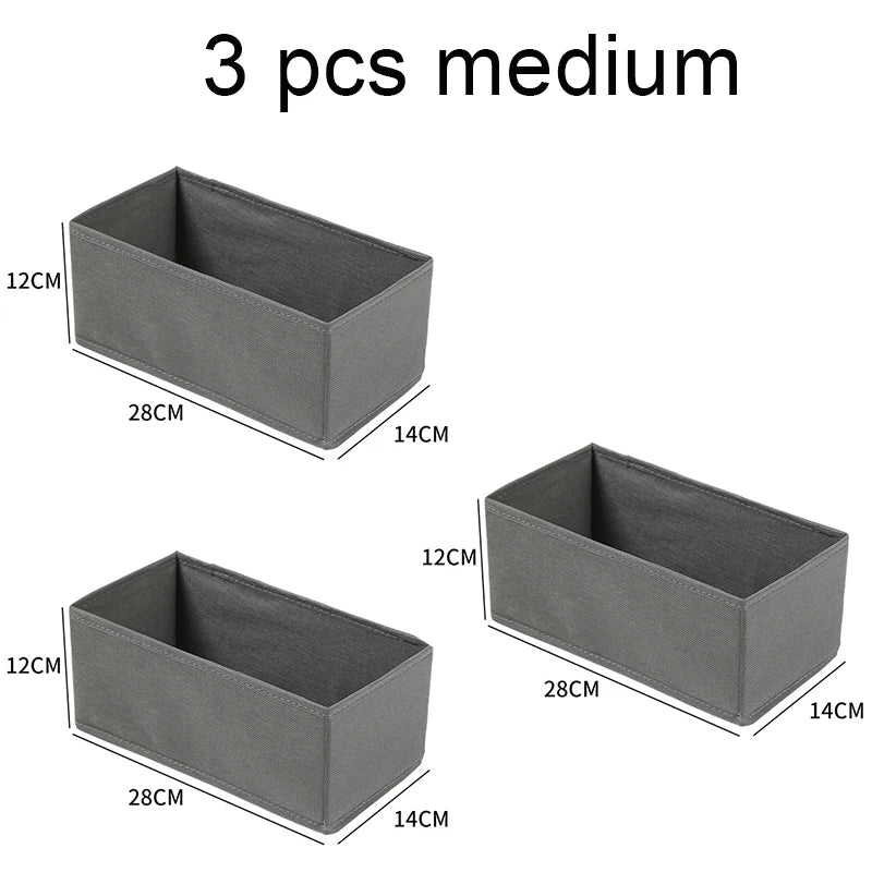Drawer Organizer Non-woven Fabric Clothes Underwear Wardrobe Organizers Dividers Foldable Dresser Socks Closet Storage Baskets