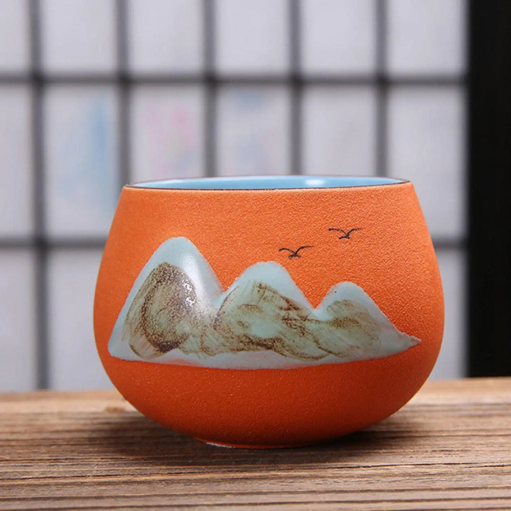 Ceramic Cup Tabletop Serveware Classic Kung Fu Tea Cup for Office Home