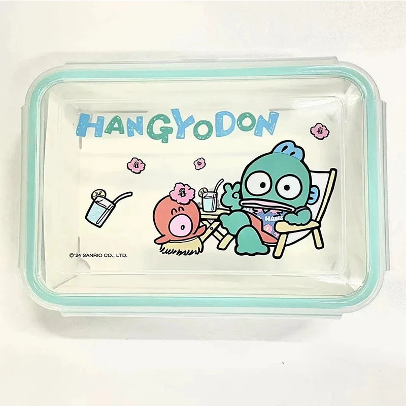 Kawaii Miniso Clown Fish 300ml lunch box microwaveable four-side buckle square bento box 3