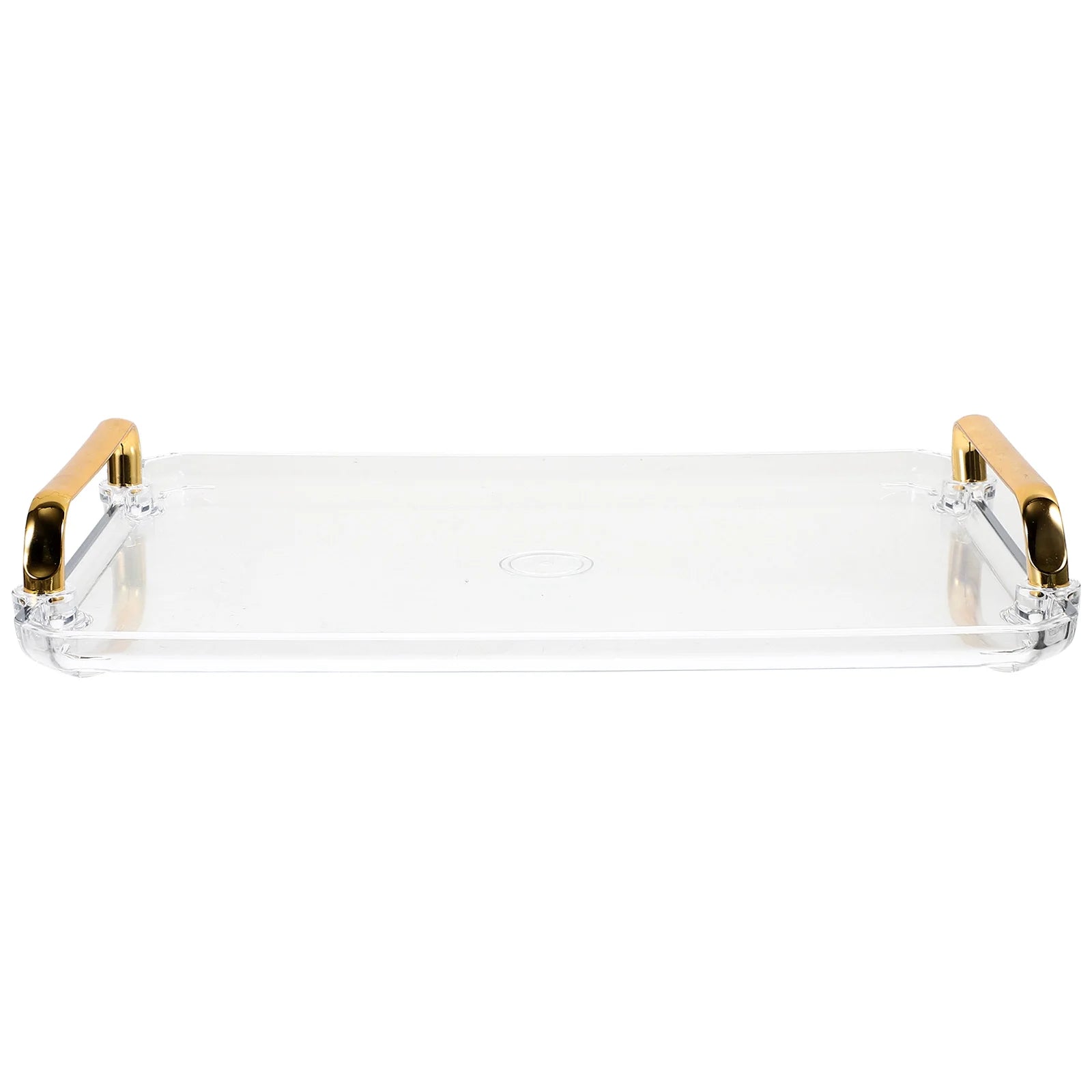 Rectangle Tray Transparent Small Storage Serving Tray for Coffee Tea Party Dessert Snacks Fruit Accessories Daily Use Household