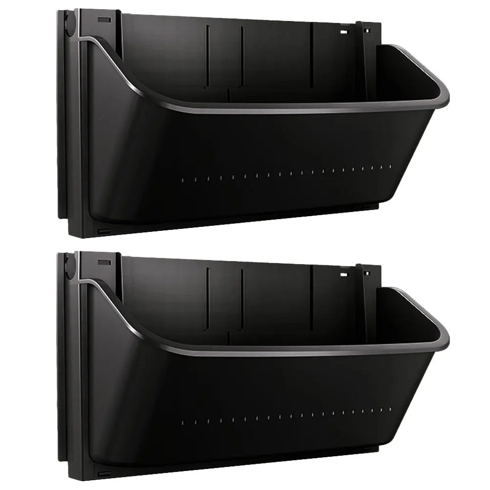 2Pcs Vertical Wall Planter Hanging Flower Pot Plastic Garden Plant Pots Outdoor Indoor Living Wall Planters Patio Decor