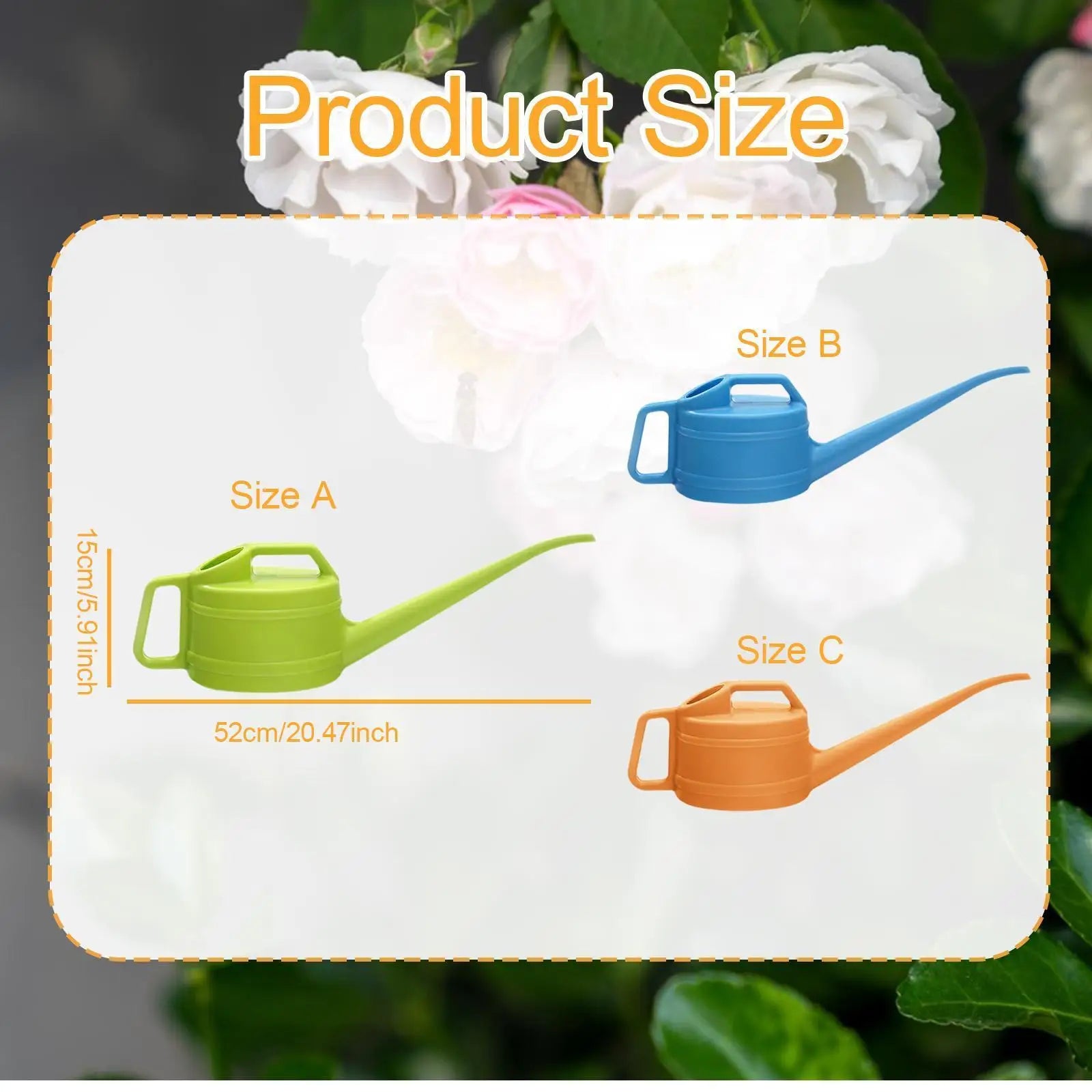 Garden Watering Can 2.4L Large Capacity Garden Supplies Watering Pot for Flowers Hanging Plants Houseplants Bonsai Vegetables