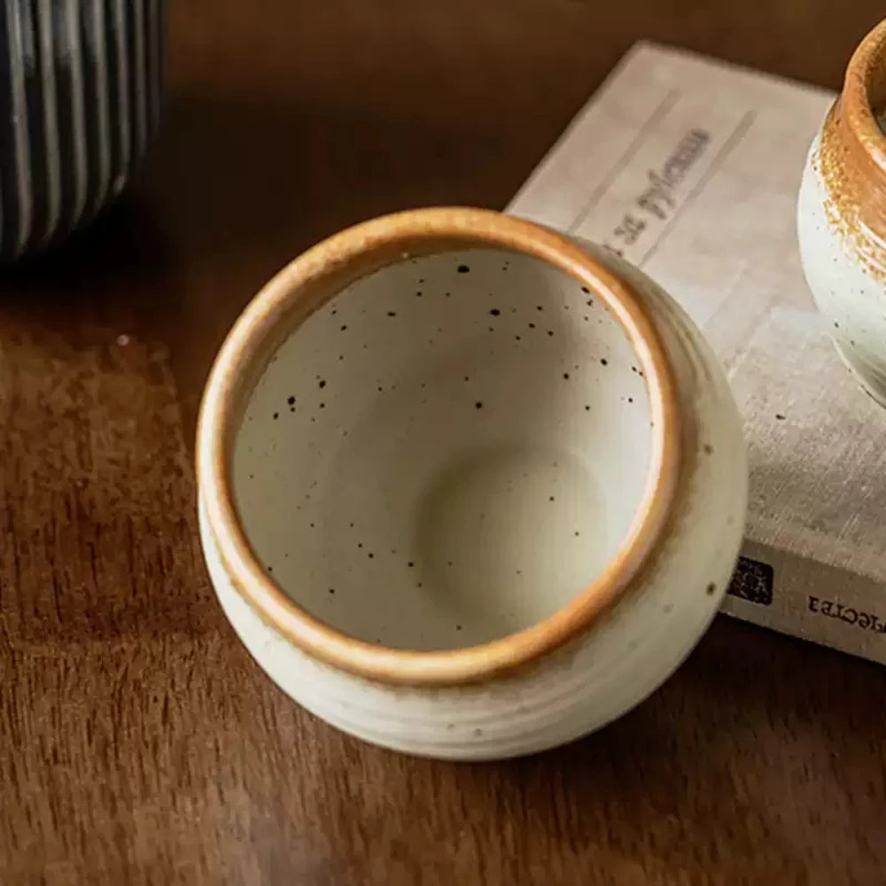 Household Ceramic Soup Pot Japanese Vinatge Creative Round Porcelain Tableware Lunch Egg Milk Dessert Bowls Kitchen Supplies