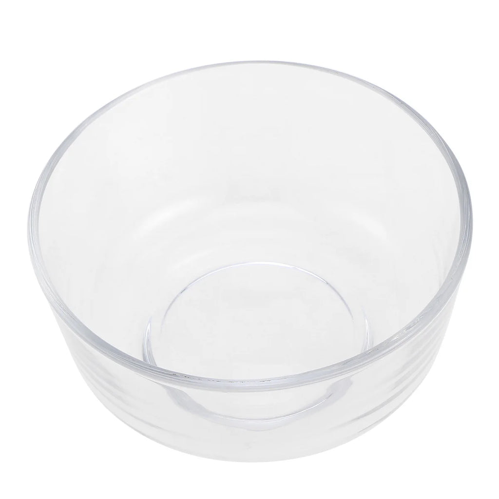 1pc Inch Glass Clear Glass Bowl Salad Dessert Serving Bowl For Fruit Chips Snacks Hot Food Party Catering Use