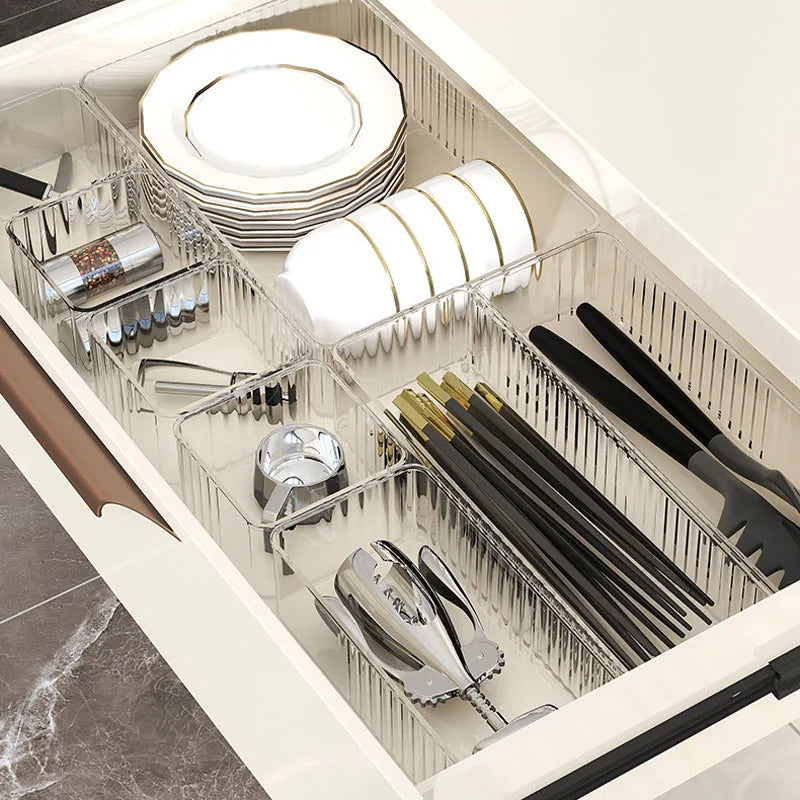 Desk Drawer Organizers Set Plastic Transparent Storage Box Bathroom Storage Makeup Organizer Boxes Clear Storage Box Acrylic Box