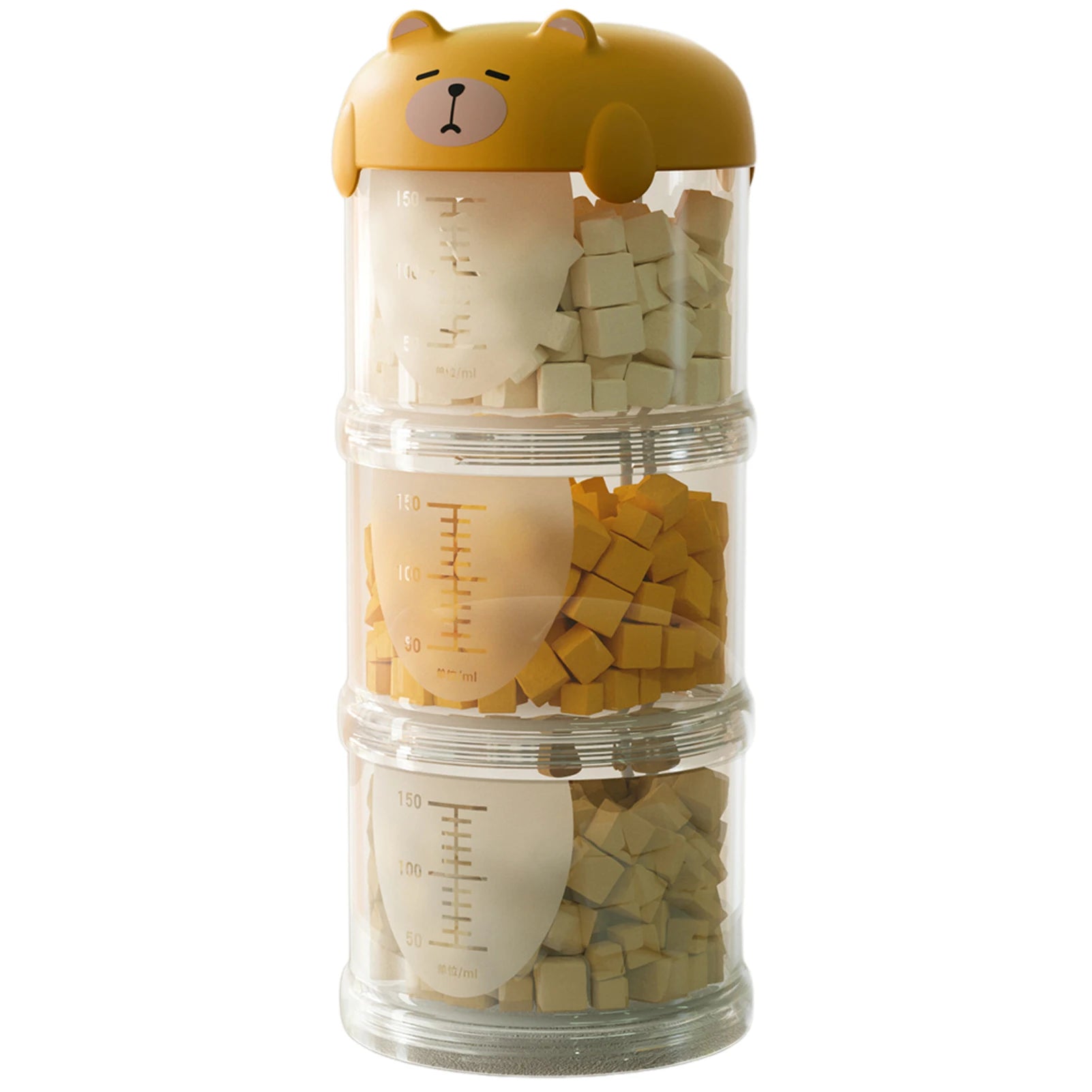 Airtight Outdoor Dog Treat Jar Multi Layers Dog Treat Portable Pet Food Container Stackable Cookie-Jar for Outdoor Walking