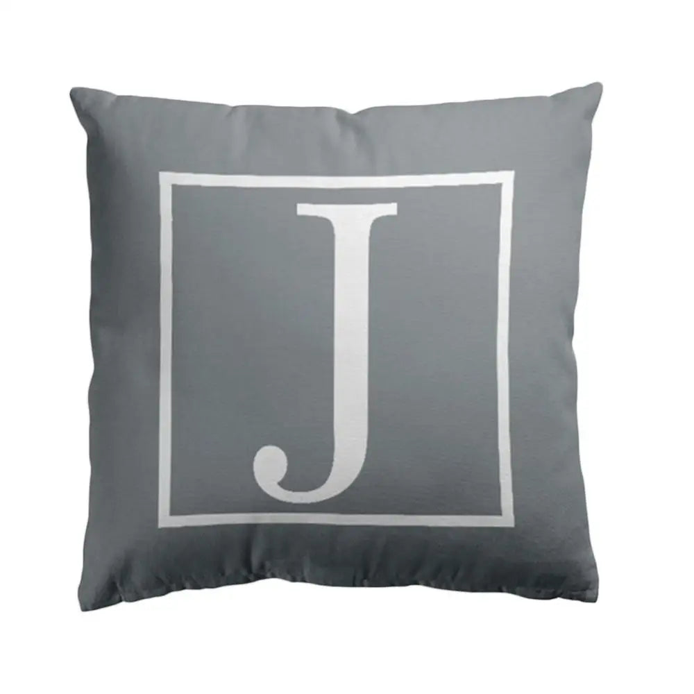 Pillow Cover Cushion Case 45x45cm English Letter Print Home Sofa Bed Car Decor