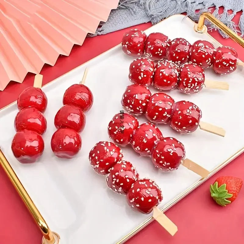 50Pcs Disposable Bamboo Sticks Barbecue Tools Natural BBQ Bamboo Skewers Camping Party For Kabob Fruit Cocktail Party BBQ Tools