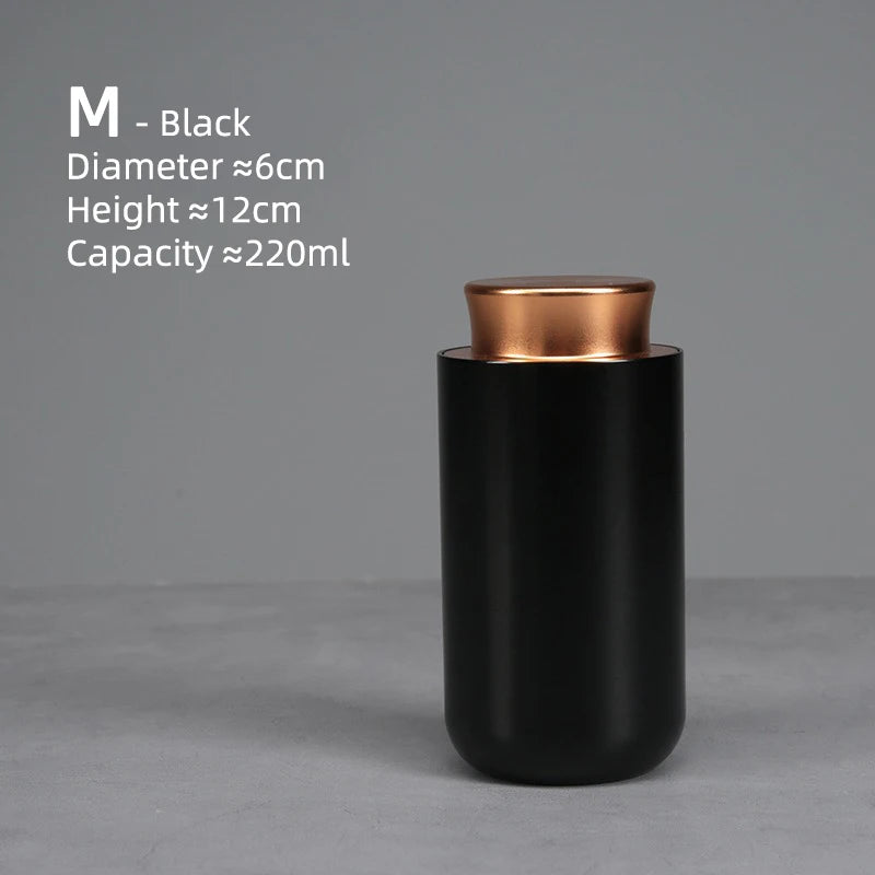 Airtight Jar - Safe Proof Durable Multi-Use Portable Metal Spice Jar Container Waterproof Aluminum Screw-top Lid Lock Odor Case