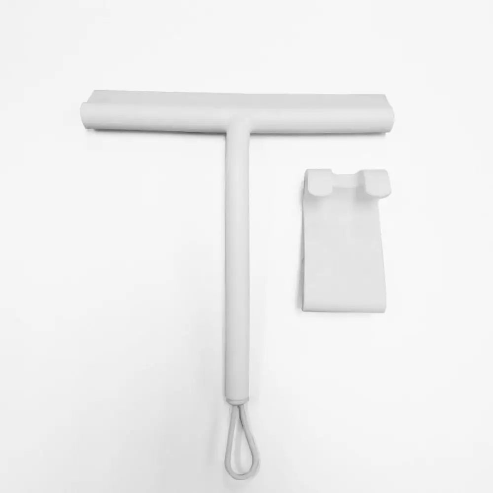 Labor-saving Silicone Shower Squeegee Scraper Plastic Cleaning Glass Clean Scraper Soft Black Washing Wiper Bathroom