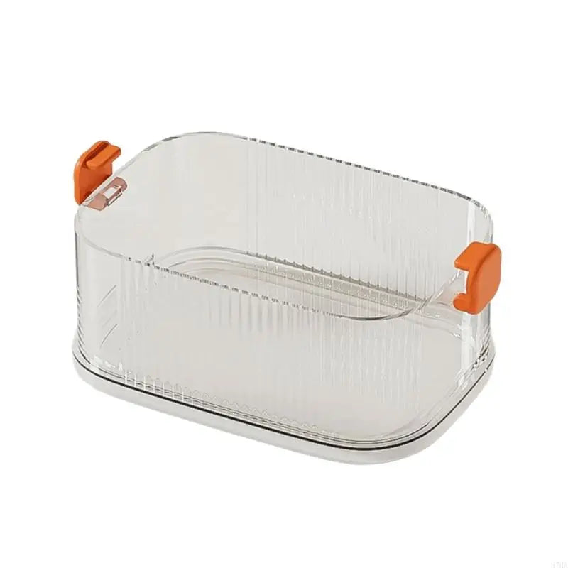 Space Saving Stackable Kitchen Storage Container Airtights Seal Clear Jars for Spice Grains Storage 87HA