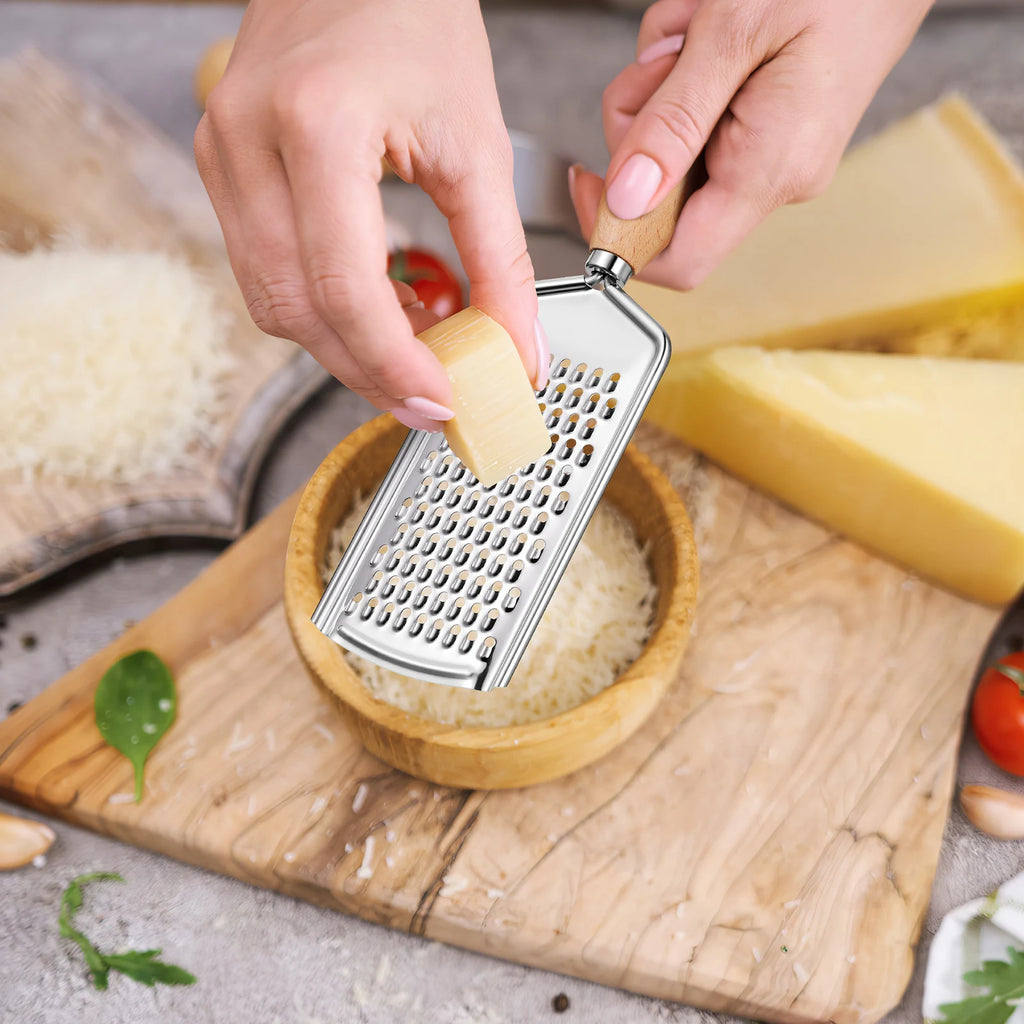 Stainless Steel Grater Cheese Handheld Potato Kitchen Knife for Wooden Garlic Peeler Tool Professional