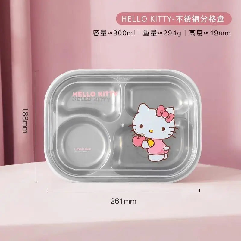 Sanrio My Melody Hello Kitty Cinnamoroll Lunch Box Sealed Box Hit Product New Product Cute Cartoon Adult Student Cute Outdoors