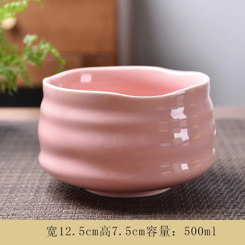 Matcha Bowl Ceramic Tea Set Accessories Tea Set Japanese Tea Ceremony Song Dynasty Tea Salad Soup bowl Special Matcha tea bowl