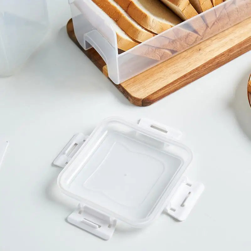 Bread Loaf Container Clear Airtight Bread Box With Lid Sandwich Bread Holder For Homemade Bread Tall Bread Saver For Kitchen