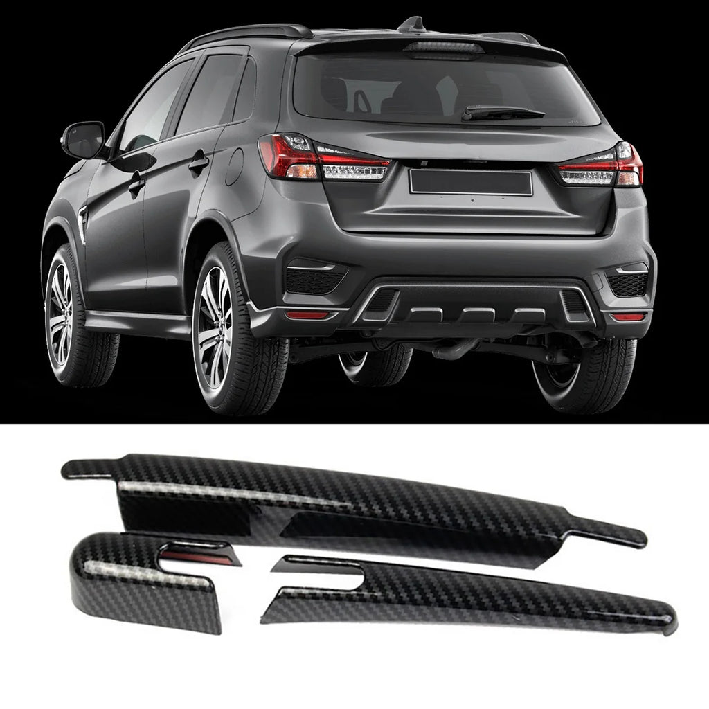 Carbon Fiber Rear Wiper Trim Sticker Window Protection Wiper Cover