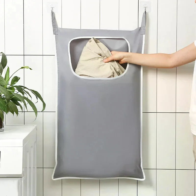 Door Hanging Laundry Basket Wall Mounted Dirty Clothes Storage Box Household Sundries Storage Bag Storage Bag