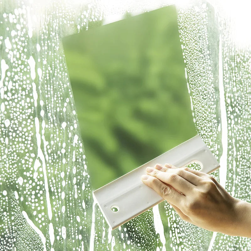 Glass Wall Wiper Toilet Window Decontamination Cleaner Household Cleaning Tools Hanging Bathroom Mirror Surface Silicone Wiper