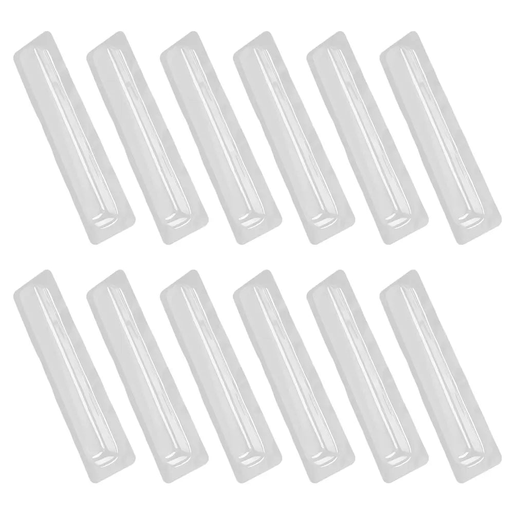 12pcs Plastic Clock Pointer Protection Box Transparent Anti-Squeeze Quartz Wall Clock Hands Arms Cover Shell Movement Parts