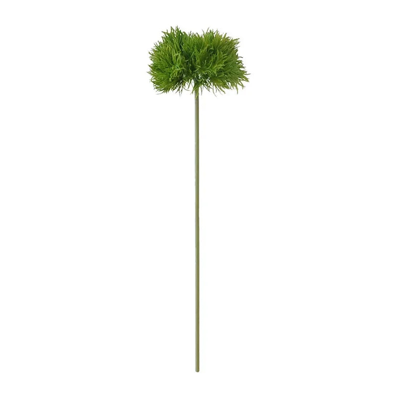 34CM Green Hairball Green Stone Bamboo Artificial Green Plant Simple Modern Home Decoration Flower Arrangement Ornament