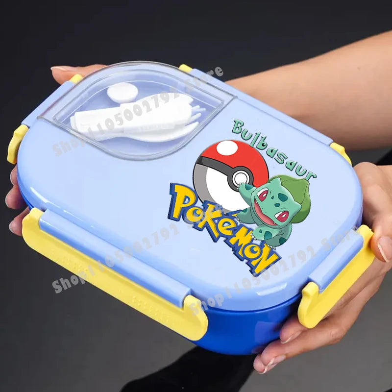 Pikachu Pokemons Girl Boy Cartoon Lunch Boxs Student Charmander Portable Bento Case Insulated Lunch Box Kids Birthday Cute Gift