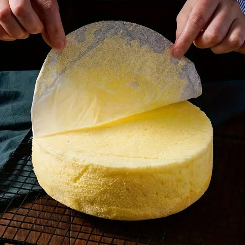 100 Pcs pcs Round Baking Paper Circle Parchment Paper Liner BBQ Oven Patty Hamburger Paper Cake Non-Stick Baking Paper Tools