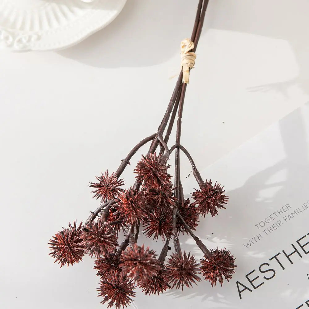 Artificial Plants Spike ball Hot sale Wedding Bride Bouquet Home Vase Garden Dining Table Indoor Outdoor Diy Gift Box Decor