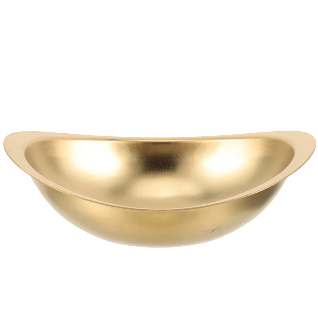 Golden Ingots Bowl Stainless Steel Deep Salad Mixing Bowl For Home Kitchen Tableware Food Serving Storage Multi-Functional
