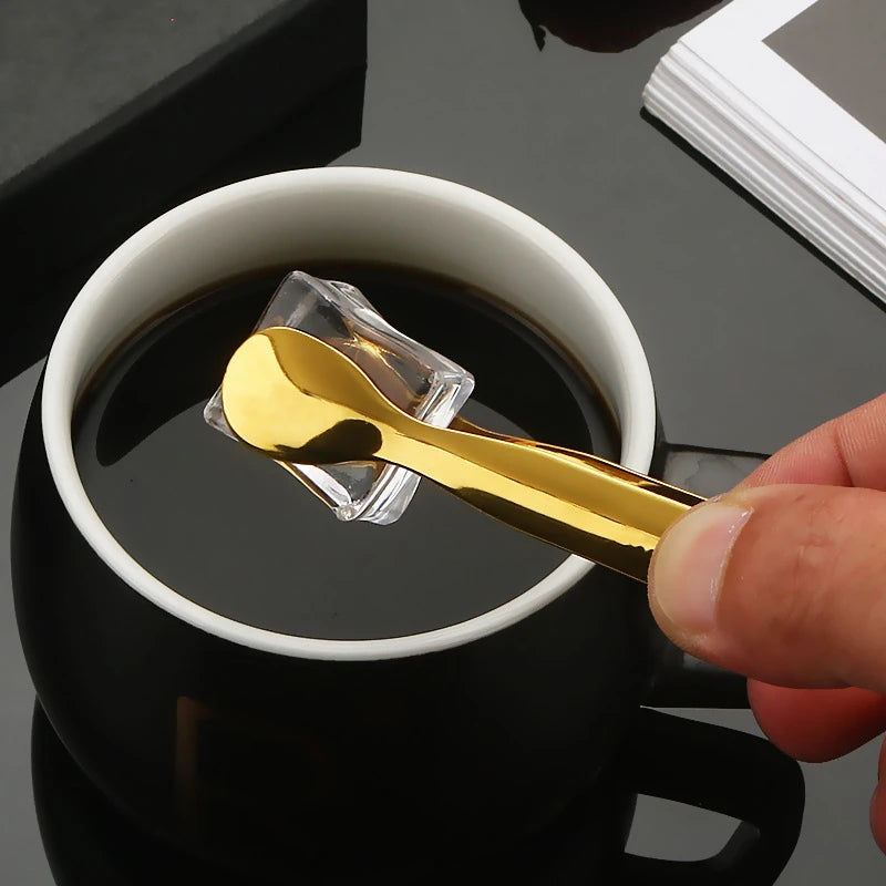 Ice Tong 304 Stainless Steel Clip Bar Ice-Cube Picker Food BBQ Clip Barbecue Clip Ice Clamp Tool Kitchen Utensils