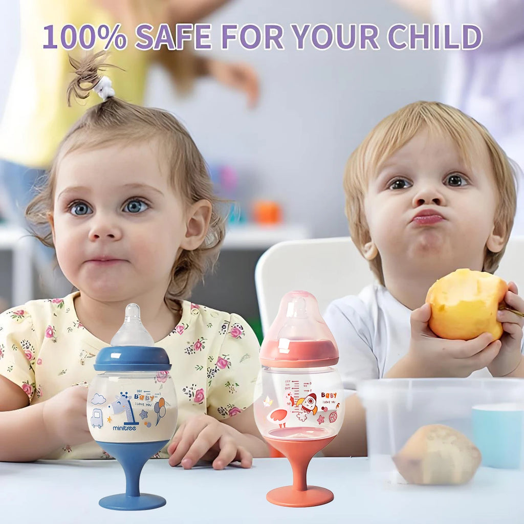 180ml goblet baby bottle, photography accessories, baby drinking water, household cup, direct drinking juice,Christmas gift