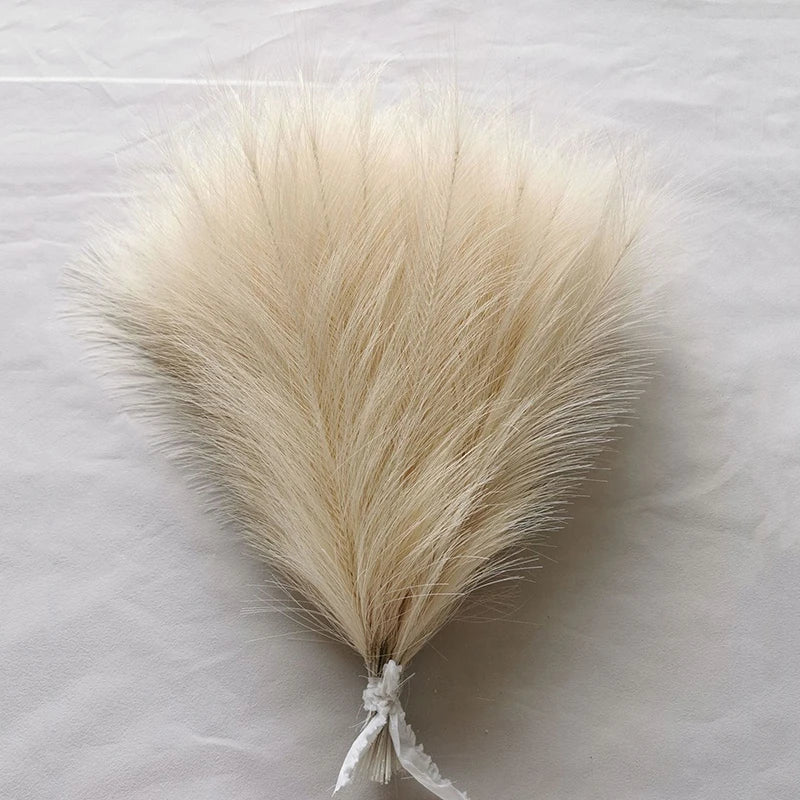 10/20pcs Simulated Reed Feather Pampas Grass Home Porch Wedding Party Garden Decoration Flower Vase DIY Accessories False Plant