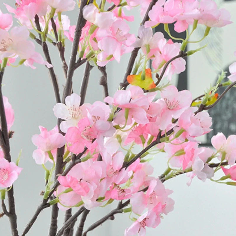 107CM Artificial Cherry Blossom Project Background Decoration Cherry Blossom Branches Wedding Decoration Arch Guide Flower