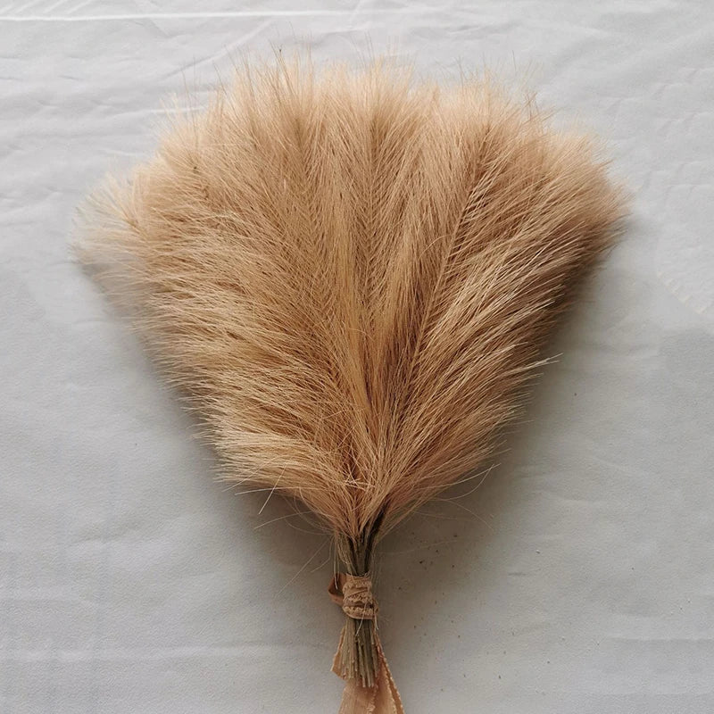 10/20pcs Simulated Reed Feather Pampas Grass Home Porch Wedding Party Garden Decoration Flower Vase DIY Accessories False Plant