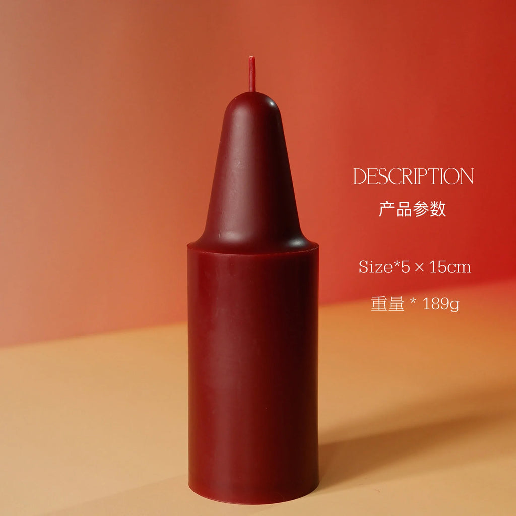 French Vermilion Handmade Aromatherapy Candles, Romantic Atmosphere Decoration For Home Dining Tables, Wedding Gifts