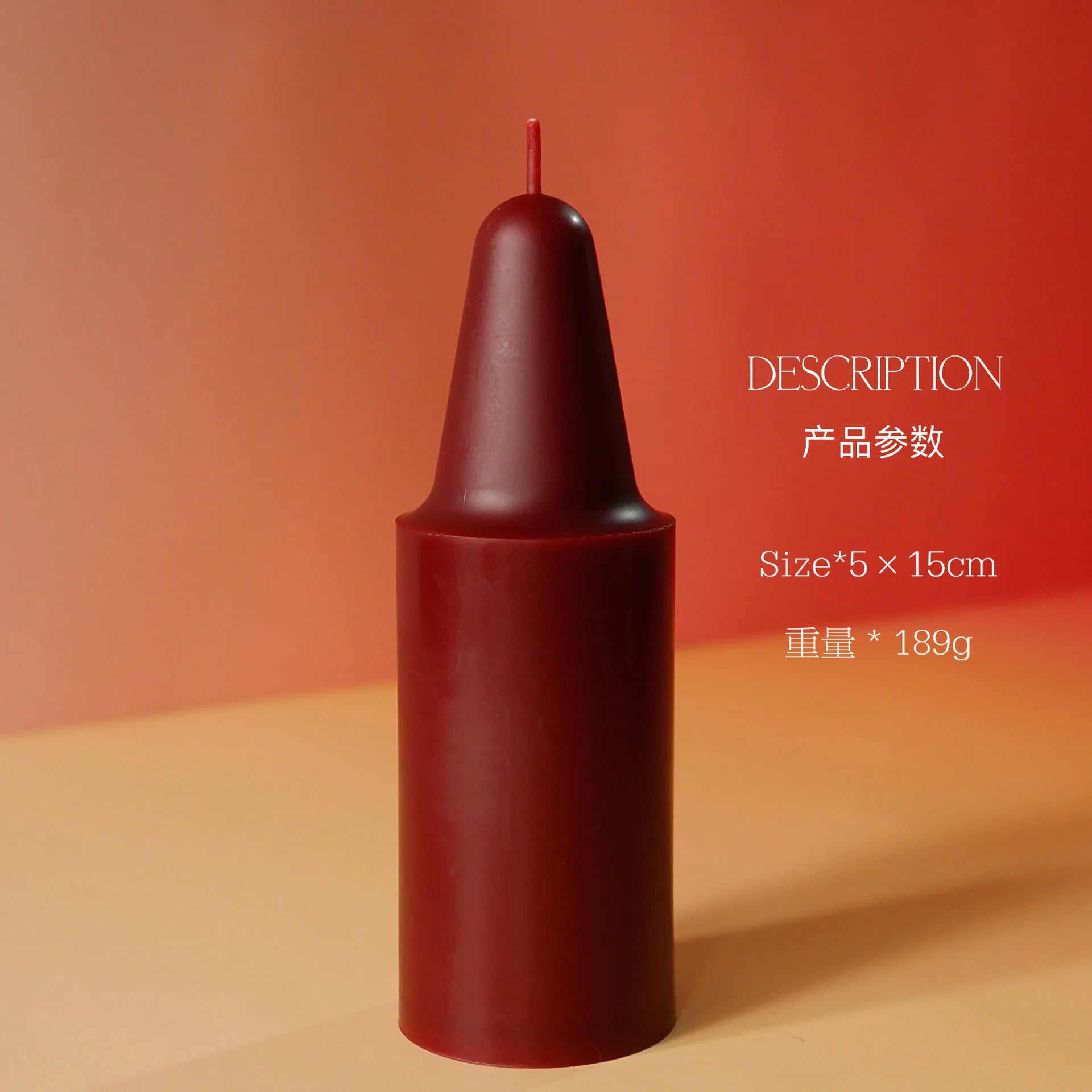 French Vermilion Handmade Aromatherapy Candles, Romantic Atmosphere Decoration For Home Dining Tables, Wedding Gifts