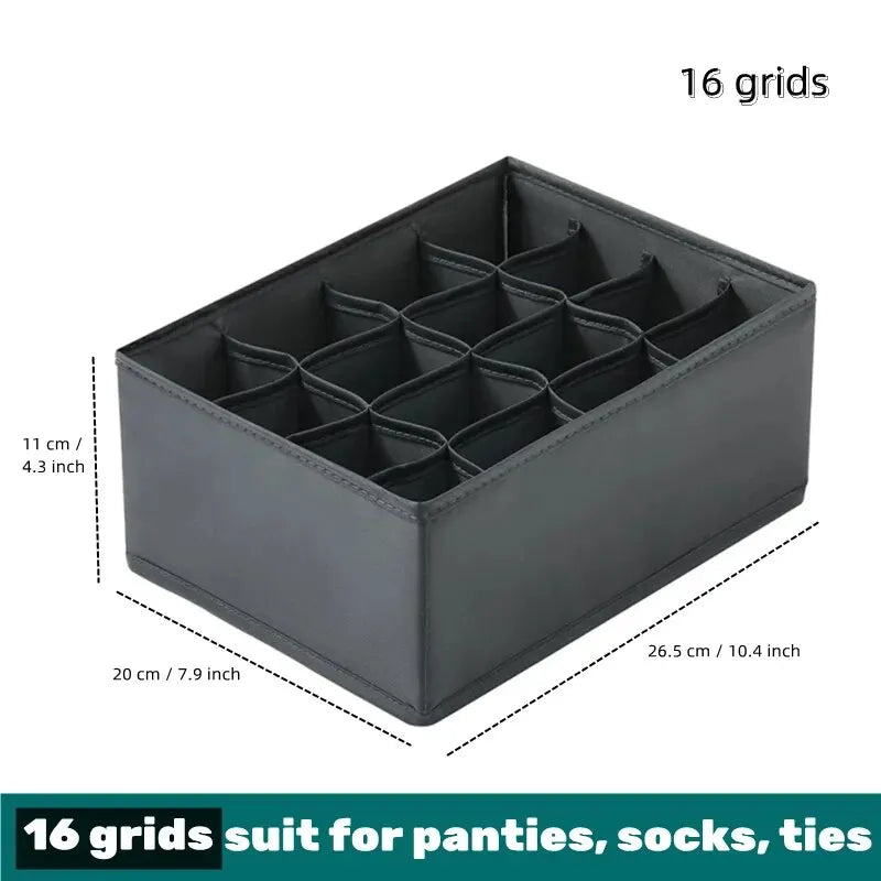 1pc Fabric Underwear Storage Box Drawer Organizers For Closet Organization And Storage Of Socks Underwear Ties And More