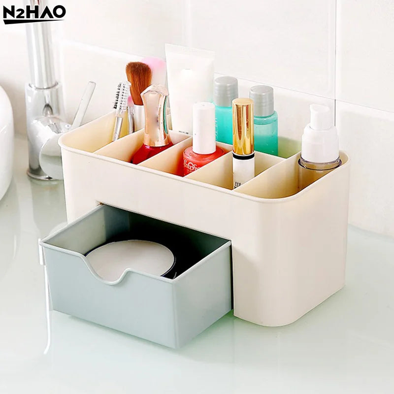 Nail Storage Box Container Cotton Swab Storage Box Accessories Cleaning Desktop Tools Multifunctional Jewelry Box Cosmetic Stor