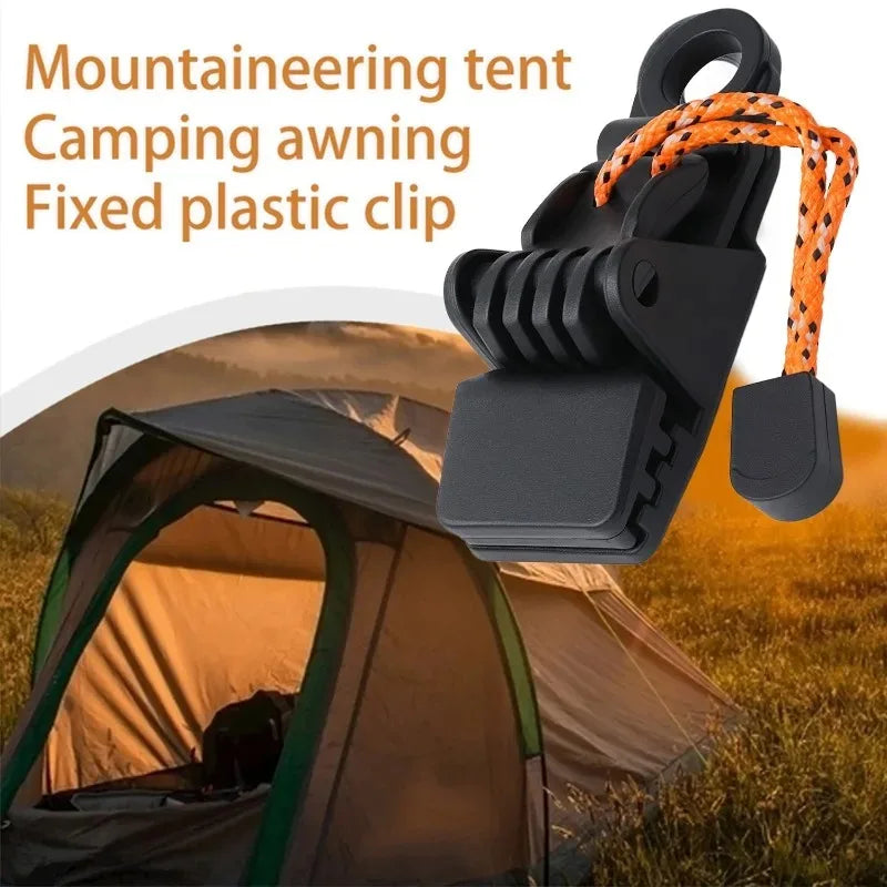 4/1PCS Awning Clip Waterproof Cloth Crocodile Clips Snap Button Hanger Canopy Windproof Fixing Clip Outdoor Camping Equipment
