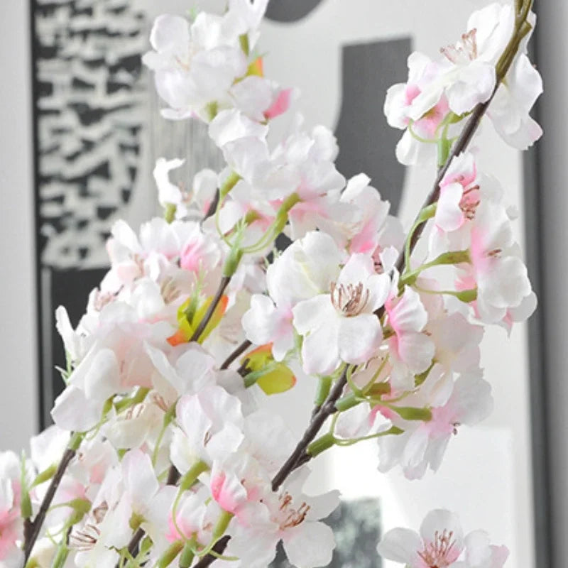 107CM Artificial Cherry Blossom Project Background Decoration Cherry Blossom Branches Wedding Decoration Arch Guide Flower