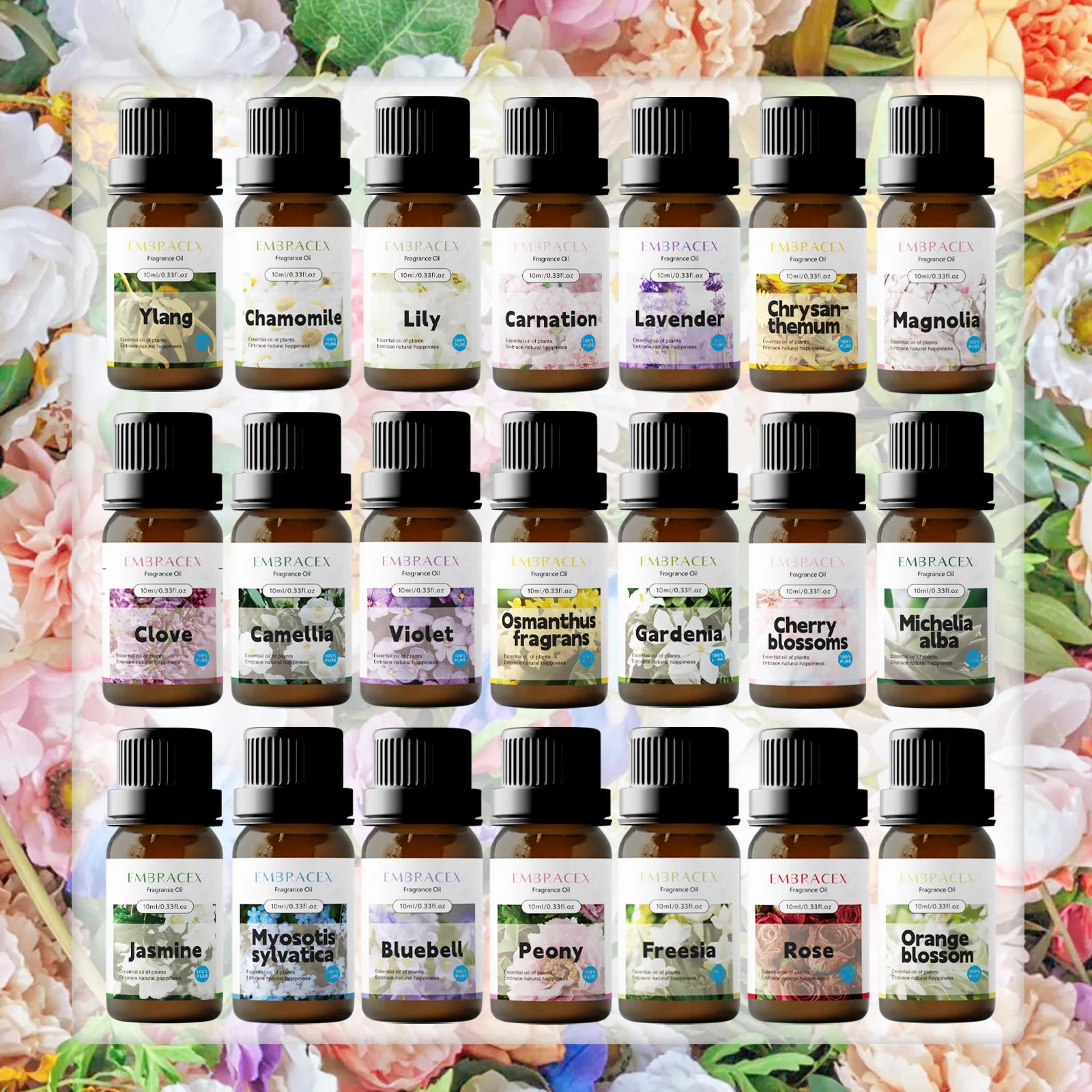 10ml Carnation essential oil Floral-scented essential oils Fragrance Diffuser Massage oils For Humidifier Soap Making Gifts