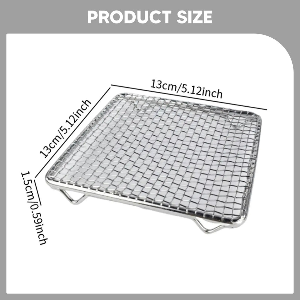 Japanese Barbecue Net Square Non Sticky Cooking Tool Barbecue Grill Mesh Rack Fry Net for BBQ Accessories Draining Food