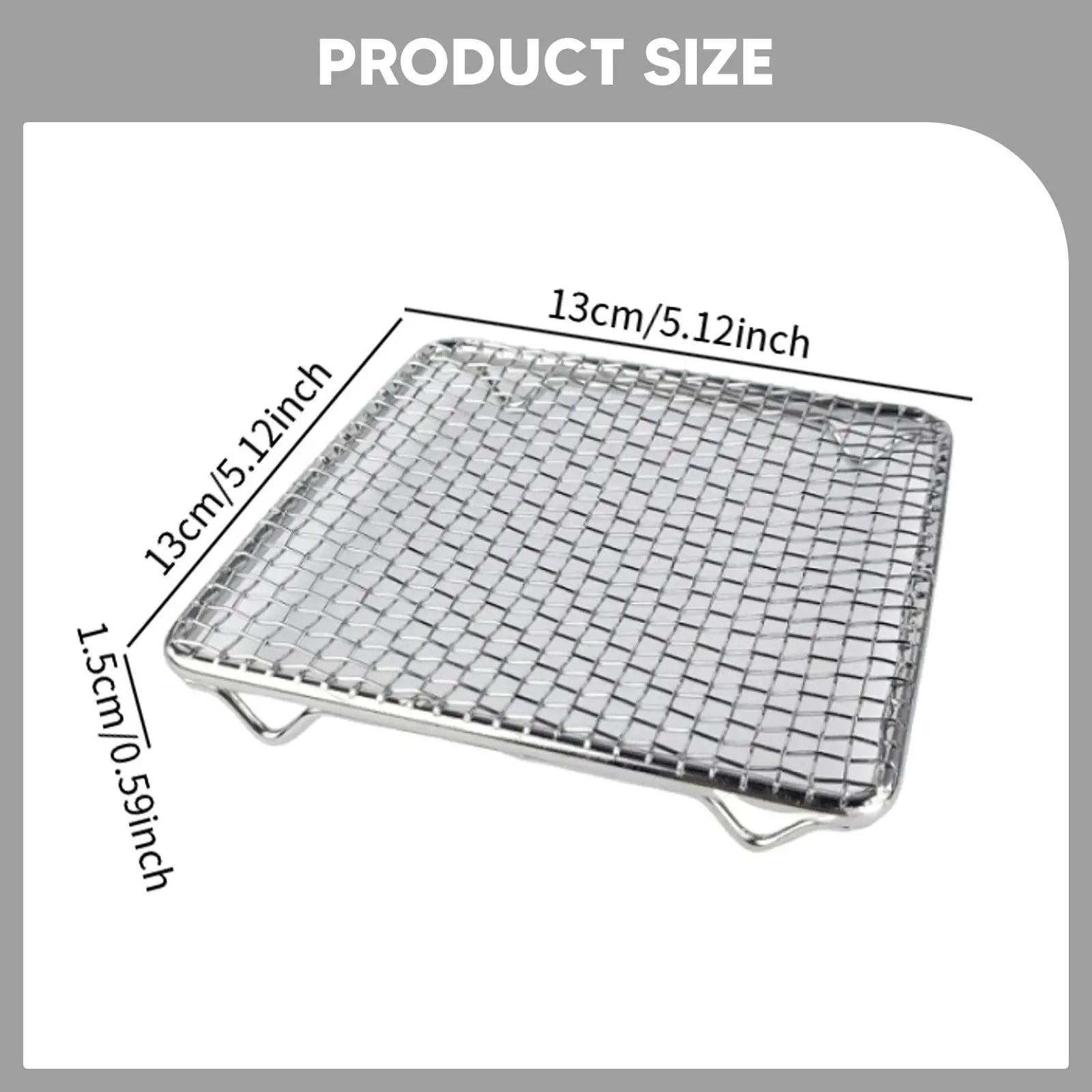 Japanese Barbecue Net Square Non Sticky Cooking Tool Barbecue Grill Mesh Rack Fry Net for BBQ Accessories Draining Food