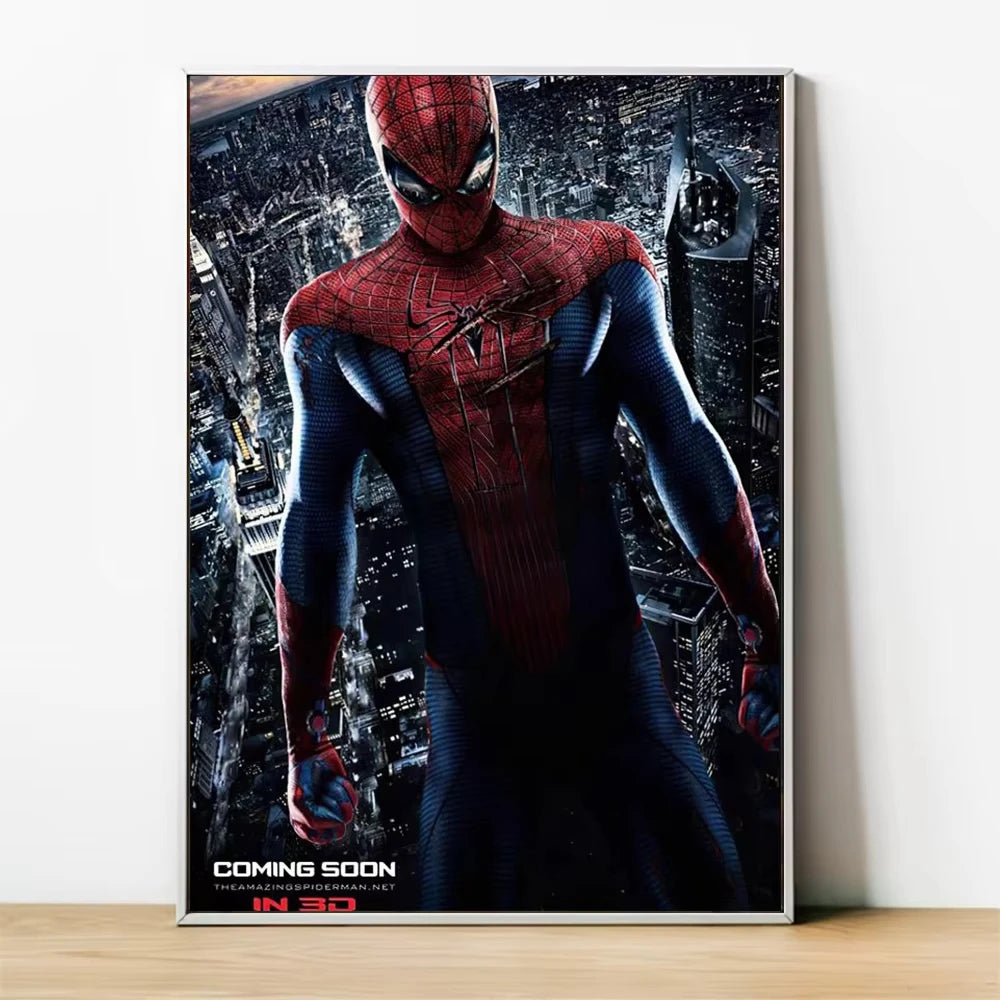 MINISO Marvel Superheroes Avengers Spider-Man Iron Man Parlor Bedroom Decorative Art Posters Wall Mural Canvas Painting Printing