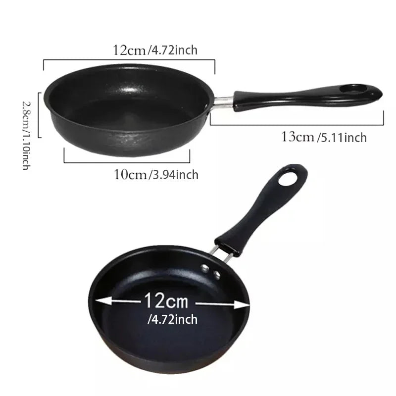 Mini Cooking Omelette Pans Pan Frying Egg Skillet Steak Fry Pot Nonstick Non Iron Stick Fry Omelet Cast Pancake Pots 12/16/18cm