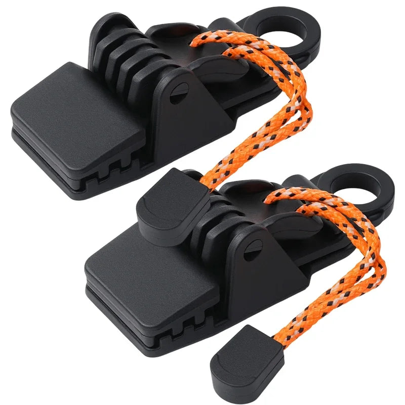 4/1PCS Awning Clip Waterproof Cloth Crocodile Clips Snap Button Hanger Canopy Windproof Fixing Clip Outdoor Camping Equipment