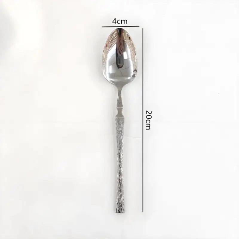 Tree Pattern Stainless Steel Knife, Fork And Spoon Western Tableware Fork And Spoon Suitable For Hotels And Western Restaurants
