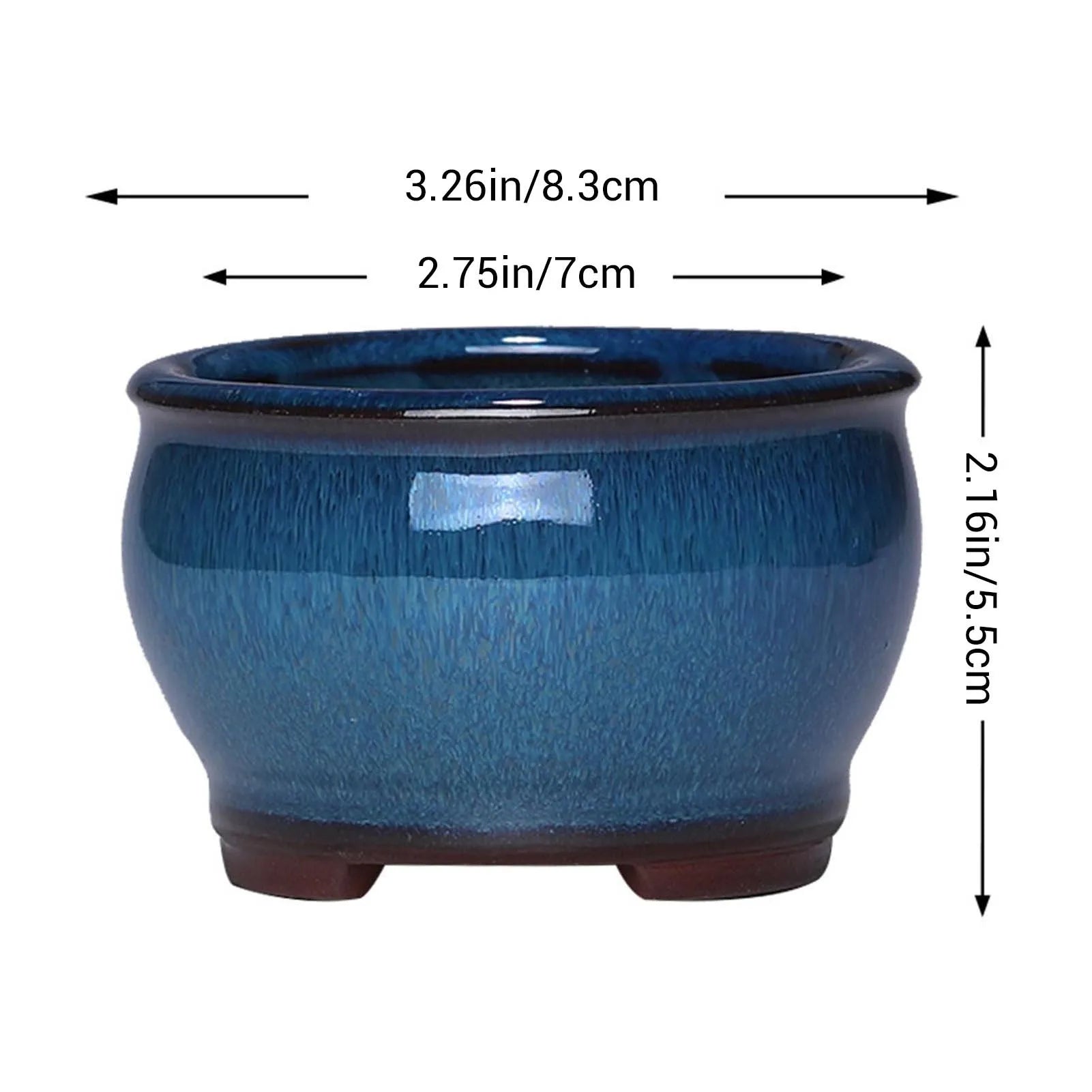Ceramic Garden Planter Pots Ceramic Plant Pots with Drainage Holes for Indoor Flowers Cactus Herbs Aloes