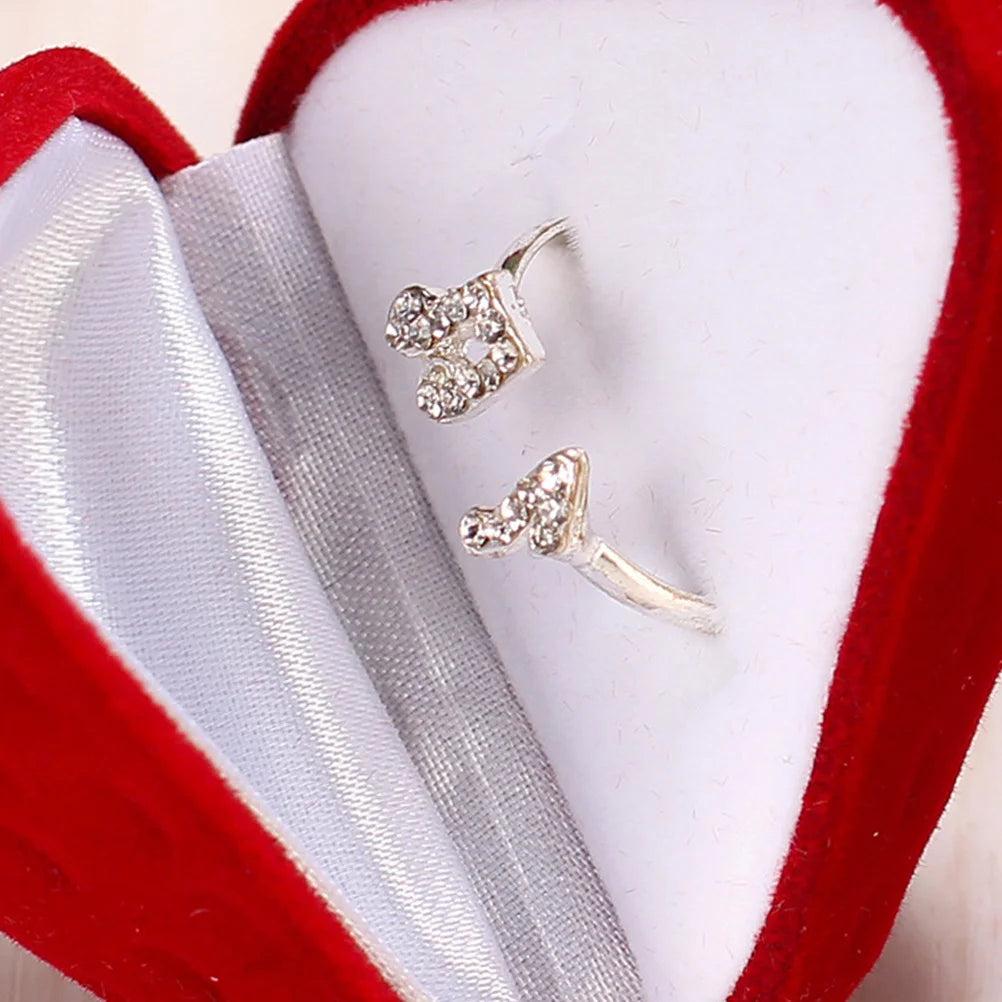 1Pcs Strawberry Ring Box Red Portable Jewelry Holder Necklace Storage Case Jewelry Storage Travel Packing Box Ring Holder