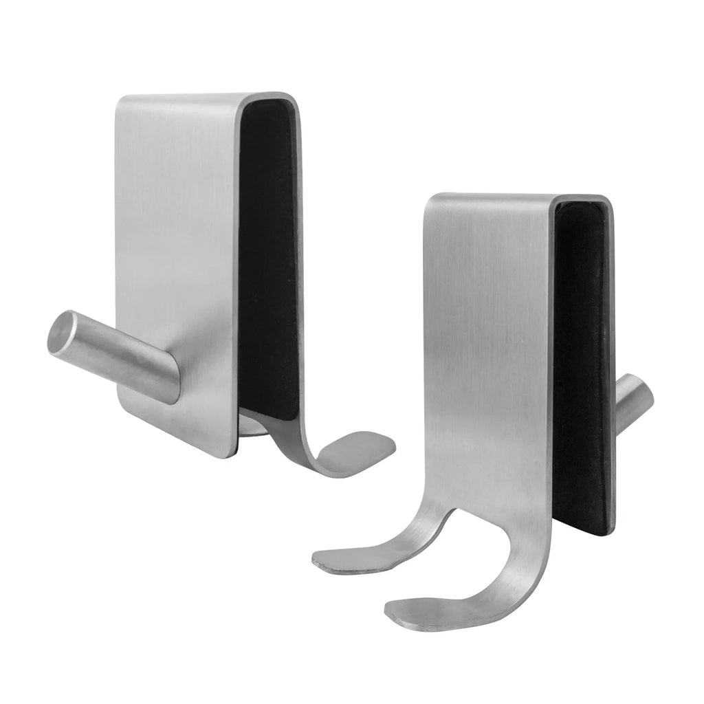 Shower Squeegee Black With Hook Stainless Steel Core Silicone Bathroom Cleaning Window Screen Bath Wiper Cleaner Glass Door